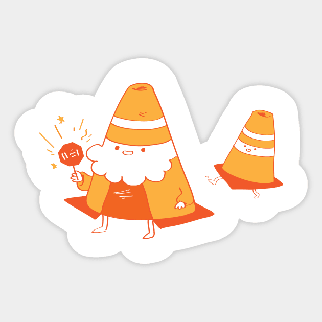 Traffic Wizard Sticker by sparkmark